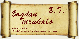 Bogdan Turukalo vizit kartica